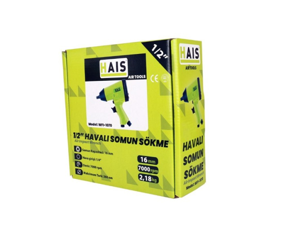 Hais WFI-1070 Profesyonel 1/2'' Havalı Somun Sökme - 1