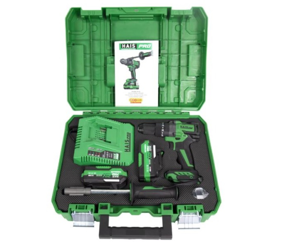 HaisPro RB-DB2109 Profesyonel Darbeli Matkap 21 V 4.0 Ah Çift Akülü - 1