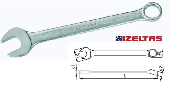 İzeltaş Kombine Anahtar 30 mm Kısa Boy - 0
