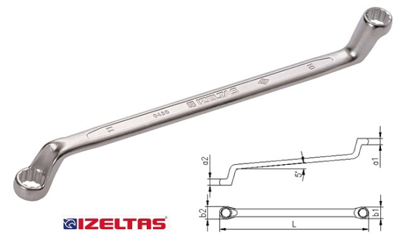 İzeltaş Yıldız İki Ağız Anahtar 18x19 mm - 0