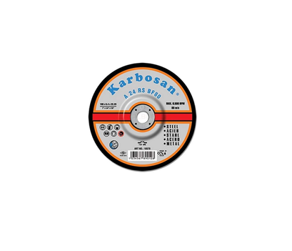 Karbosan Metal Taşlama Diski 180x8.0x22.23 (A 24 RS BF80) - 0
