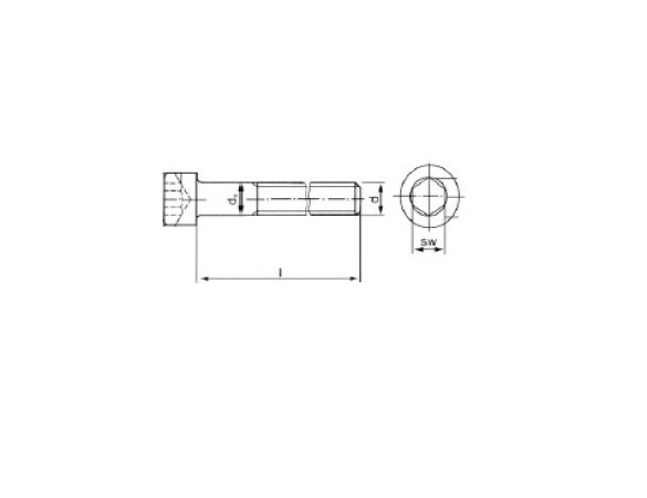 M12x80 İmbus Cıvata 8.8 Siyah (10 Adet) - 1